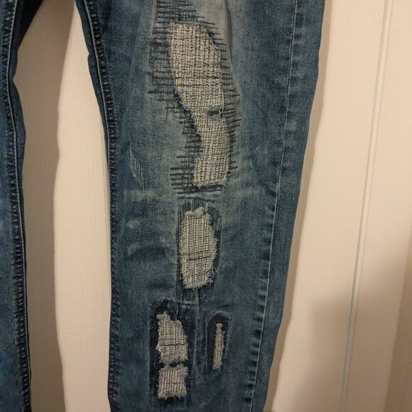 Brooklyn Laundry American Collection distressed straight leg jeans size 38 x 32 - Picture 4 of 11